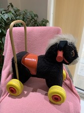 Vintage Horse Pony  Ride On Toy / Push Along Walker Toy Please See All Pictures