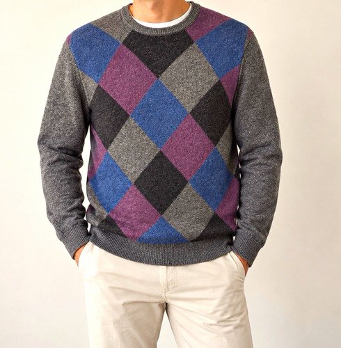 Men argyle diamond - men’s, argyle/diamond