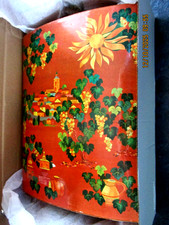 RARE JA Hennessy domed empty box vintage collectable 27x21cm Vineyard design