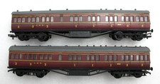 2 Dapol OO Gauge LMS Coaches LMS Maroon 1st 3rd - OO Gauge - (3392)