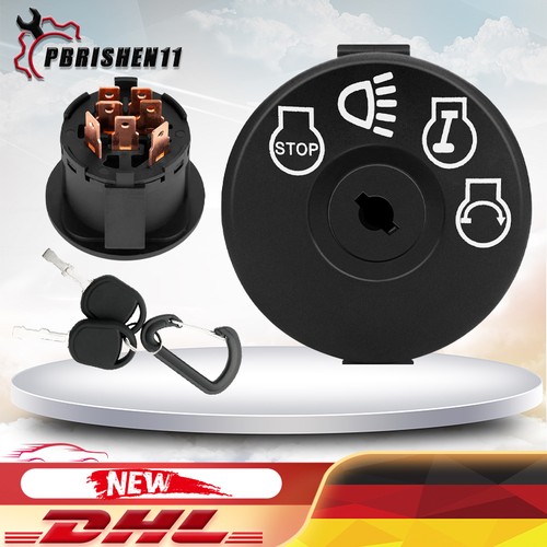 Ignition key switch with - key,
