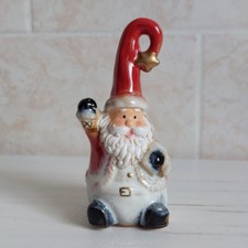 Retro Santa Bell Ceramic