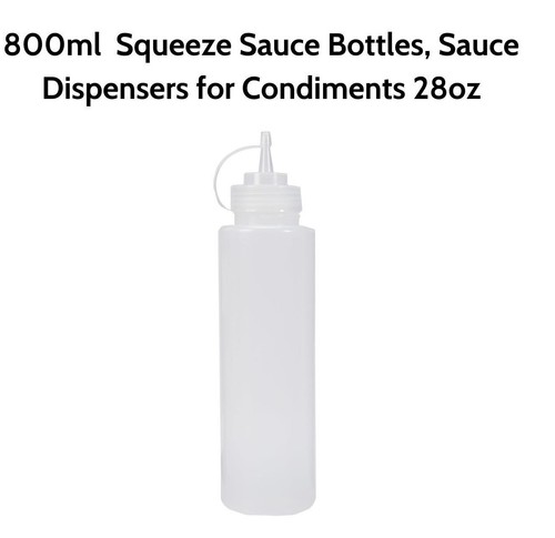 800ml squeeze sauce - squeeze, bottles