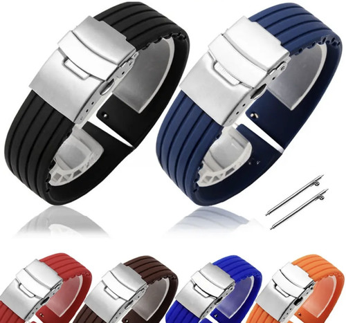 Silicone rubber sport watch - rubber,