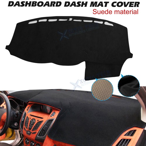 Black suede dashboard - black, cover