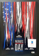 MARK WAHLBERG SIGNED PATRIOTS DAY 12x18 MOVIE POSTER PHOTO BOOGIE NIGHTS BAS