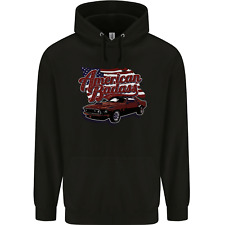 American Badass Muscle Car Mens 80% Cotton Hoodie