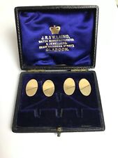 Art Deco Cufflinks 9ct Yellow  Gold Vintage Cufflinks 4.21g