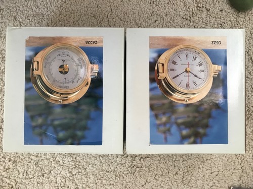 Marine clock and barometer - clock,