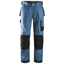Snickers 3312 Craftsmen Trousers, DuraTwill Ocean Blue/Black, Waist 38" Leg 32"-