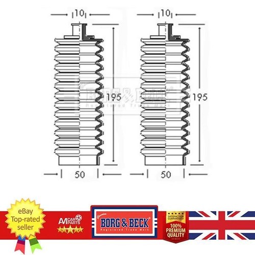 Steering rack boot for - steering,