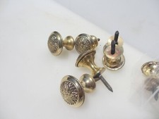 Ornate Brass Cabinet Knob Drawer Handle Pull Old Cupboard Beading REPRO - £5each