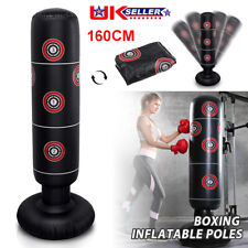 160cm Inflatable Free Standing Boxing Punch Bag Kick MMA Training for Kids Adult