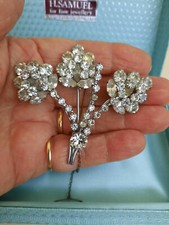 Vintage Jewellery ArtDeco Beautiful Diamante/Rhinestone Paste  Brooch "SPARKLES"