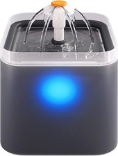 Cat Dog Water Fountain Pet LED Drinking Water Bowl Automatic Filter Dispenser UK