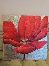 Bold red poppy - red,