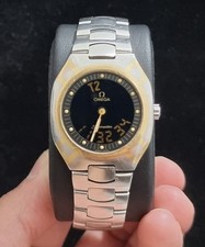 Omega Seamaster Polaris Multifunction Cal.1665 18K Gold Tone 386.0822 Mens Watch