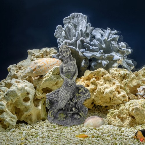 Resin mermaid aquarium - aquarium, statue