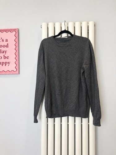 100 pure cashmere grey - m&s,