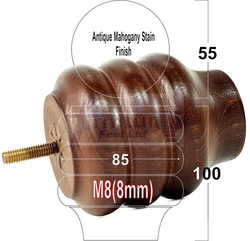 Replacement turned mahogany - replacement,