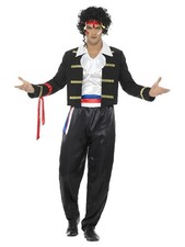 Smiffys 80s New Romantic Costume, Black (Size XL)