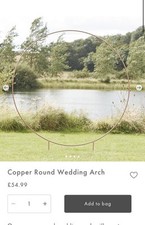 Ginger Ray Copper Coloured Round Wedding/ballon Arch Frame RRP £55