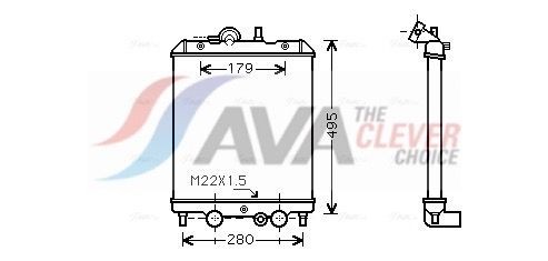 Engine cooling radiator fits - engine,