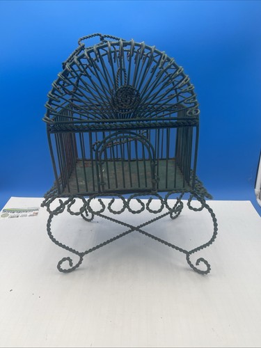 Antique turquoise iron dome - antique,