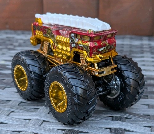 Hot wheels monster truck - hot, fire