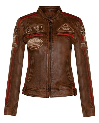 Womens tan brown leather - tan, biker