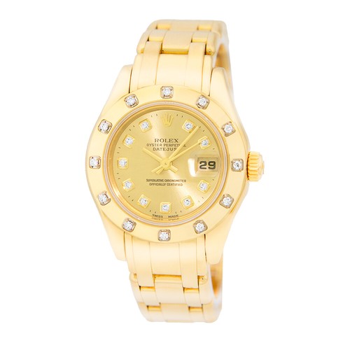Rolex lady 18k - rolex, yellow