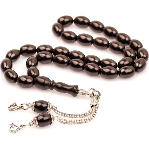 Jet worry beads prayer - jet,