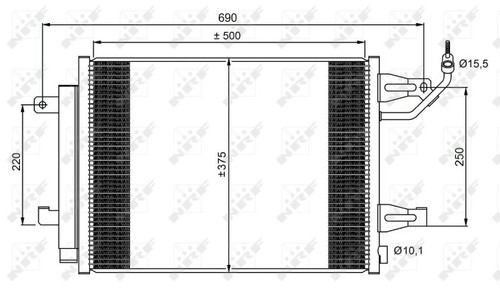 Nrf 350073 condenser air - 350073, condenser,