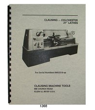 Clausing Colchester 21" Lathe