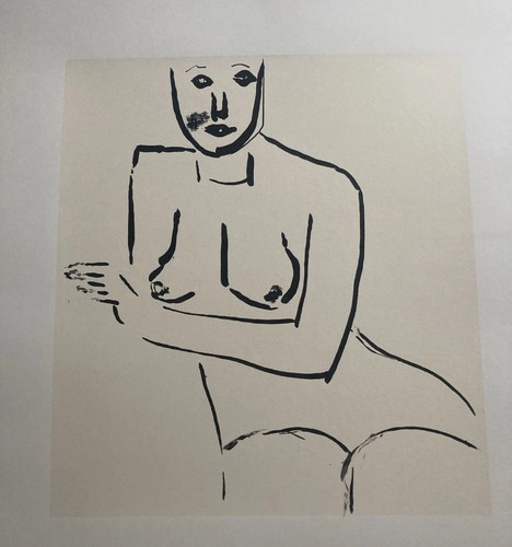 Vintage mono print - print, modernist