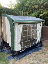 NR Awning Riva Porch Green Steel Frame