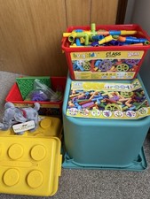Plastic Storage Aqua Toy box 42x30x23cm & Toys Organizer Ikea Trofast Lot