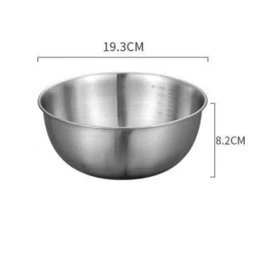 Stainless steel mixing bowl - stainless,