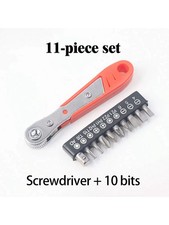 Right Angle Magnetic Screwdriver Mini Ratchet Wrench Drive with Screwdriver Bits
