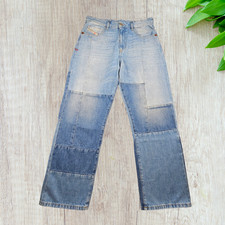 Diesel D-Reggy Relaxed Straight Fit Jeans Blue Womens W32 L29 Y2K