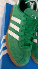 Adidas Munchen Size 10 Green Suede Subbuteo Celtic. Excellent Condition
