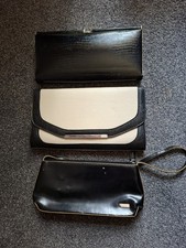 Ladies Black And Cream Clutch/