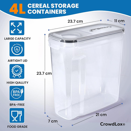 Crowdlox cereal storage - crowdlox,