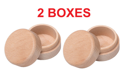 Wooden with lid jewellery - 2,