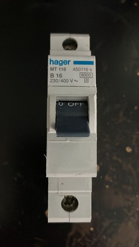 Hager mtn116 mcb fuse - mcb,