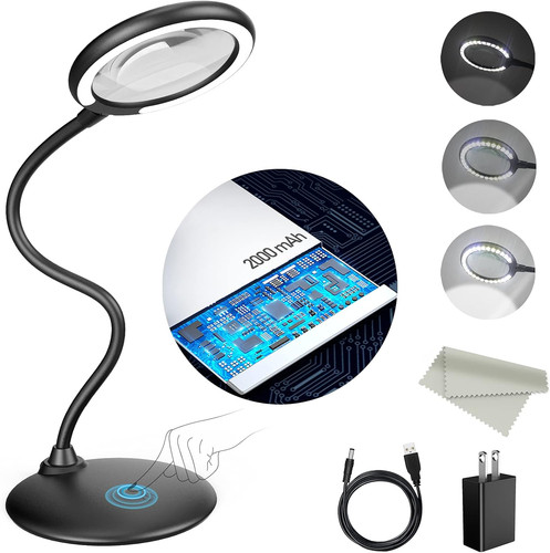 Rechargeable magnifying - 5x,