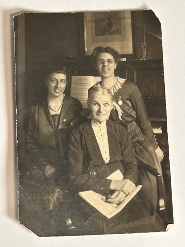 Antique group photo old - group, house