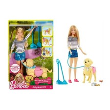 Mattel Barbie Walking Potty Poop Pup, Doll Puppy & Accessories - NEW - Free P&P