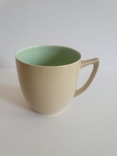 Branksome Pottery Two Tone Graceline Tea / Coffee Cup  Oatmeal Green 3 Available