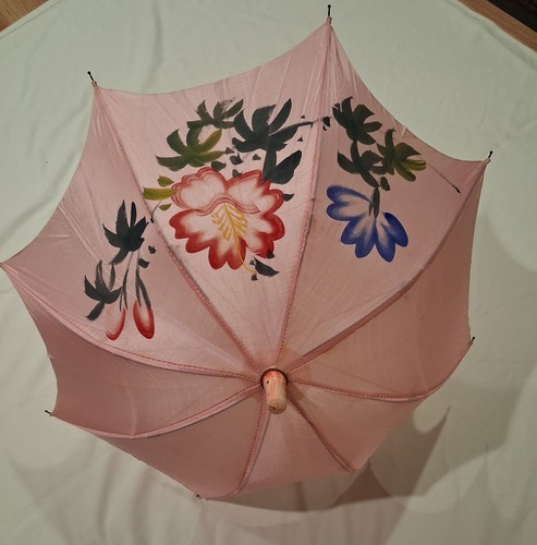 Vintage pink japanese silk - vintage,
